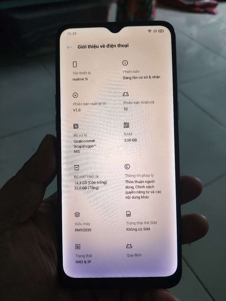 Realme 5i 3gb/32gb. Mua bán Điện thoại tại Quận Ninh Kiều Cần Thơ được đăng bởi Hoàng Long hình 1
