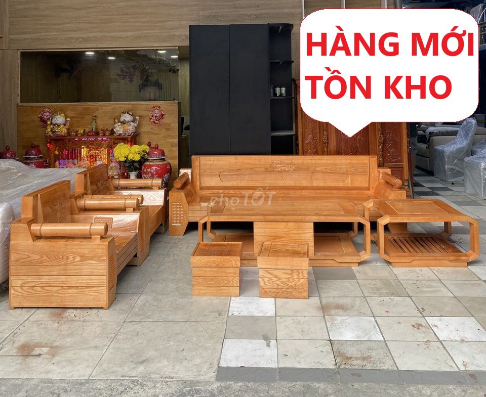 Salon gỗ, sa lông gỗ sồi, salong thùng kiểu Nhật