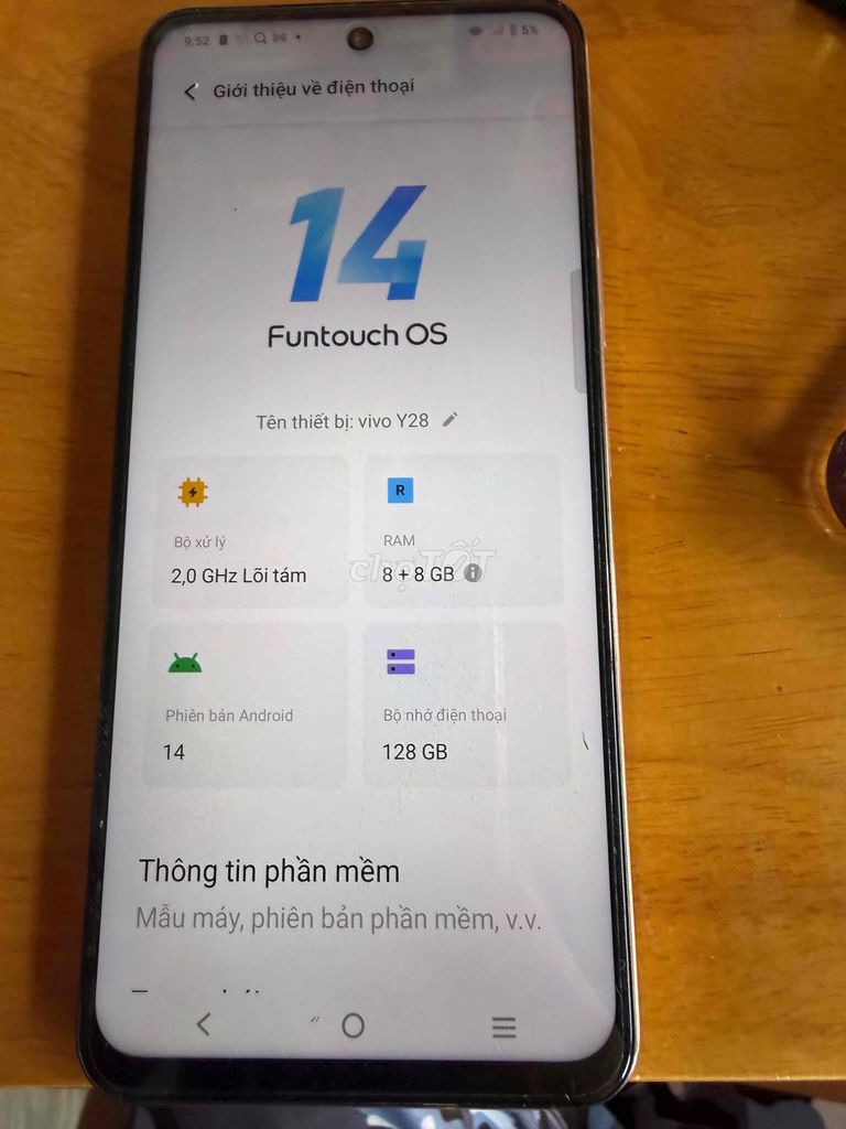 Vivo Y28 8GB/128GB Vàng hồng. Mua bán Điện thoại tại Thành phố Thuận An Bình Dương được đăng bởi trong hình 1
