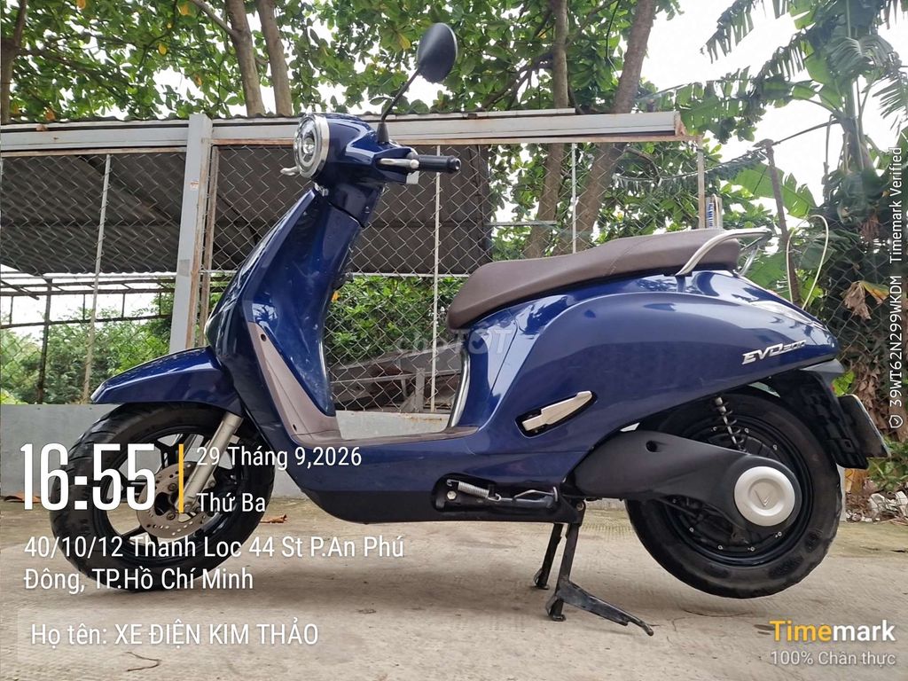 Vinfast Evo 200 pin 3.5kw Màu Xanh