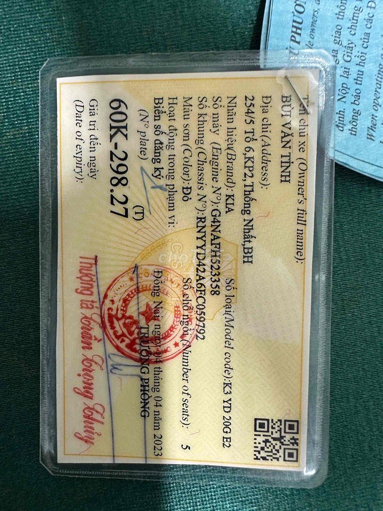 Kia K3 2015 Full option Đỏ. Mua bán Ô tô tại Thành phố Biên Hòa Đồng Nai được đăng bởi Luxury AUTO  hình 7