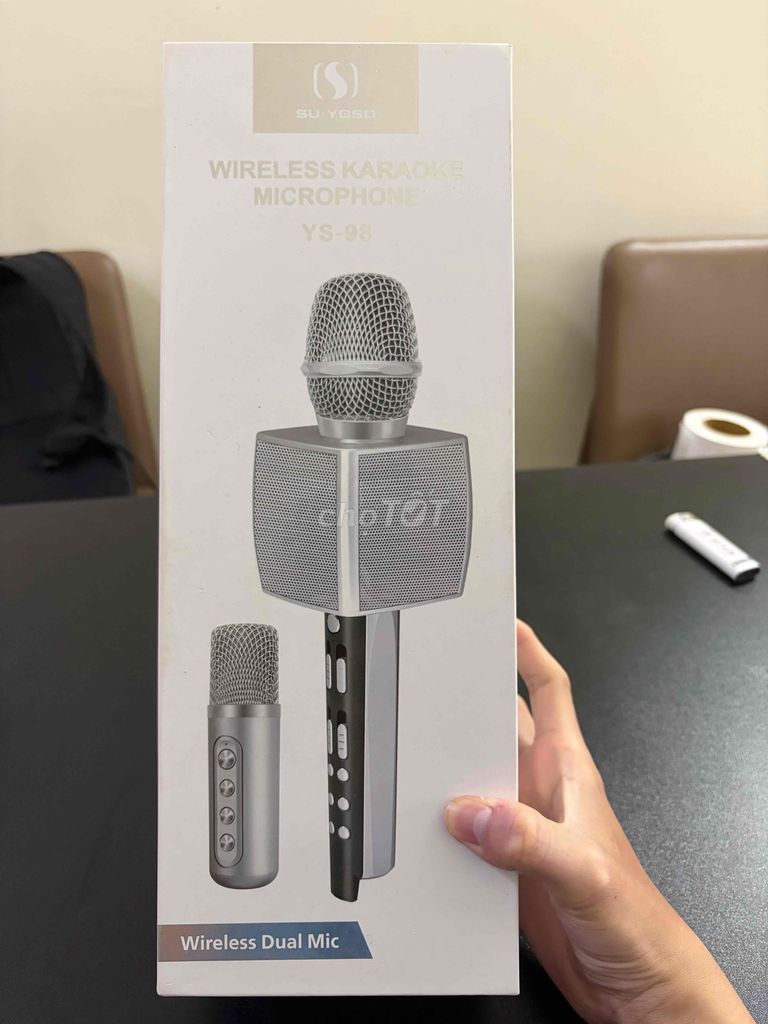 Micro karaoke SU YOSD YS-98 Bạc Không dây. Mua bán Tivi, Âm thanh tại Thành phố Thủ Đức Tp Hồ Chí Minh được đăng bởi berra hình 1