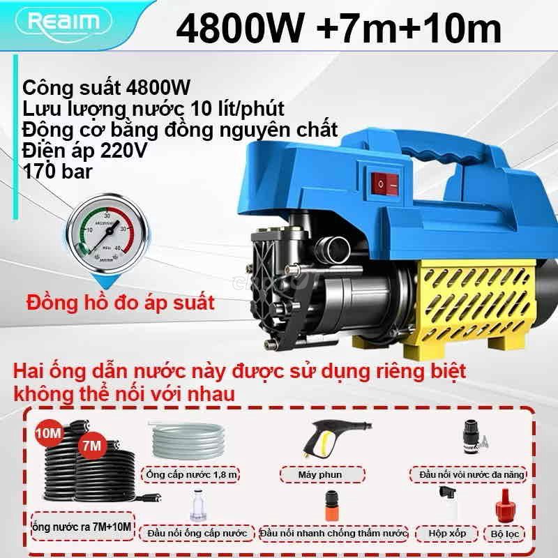 Máy rửa xe Realm 4800W. Mua bán Đồ chuyên dụng, Giống nuôi trồng tại Huyện Châu Thành Kiên Giang được đăng bởi Thiết Bị Điện 68 hình 1