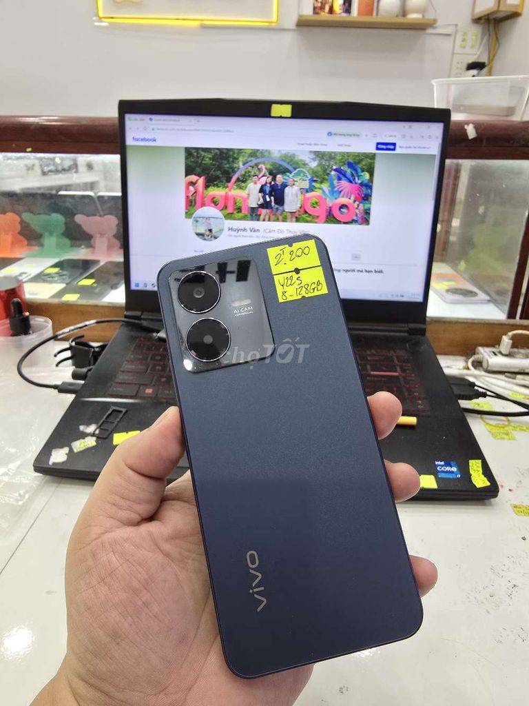 Vivo Y22S 8GB 128GB . Mua bán Điện thoại tại Thành phố Long Xuyên An Giang được đăng bởi Facebook Cầm Đồ Thúy Vân hình 1
