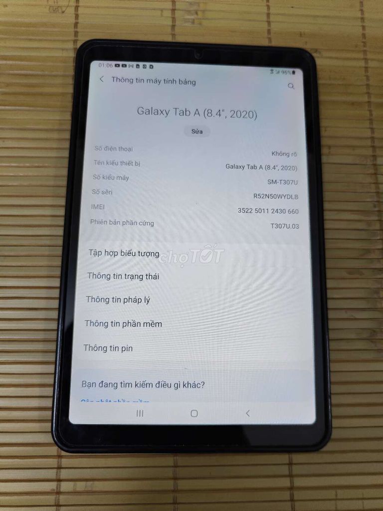 Samsung Galaxy Tab A 8.4 inch Full HD 3GB/32GB 4g. Mua bán Máy tính bảng tại Quận Hoàn Kiếm Hà Nội được đăng bởi Son hình 1