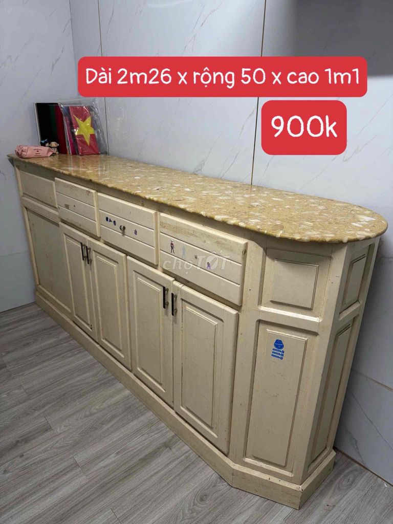 Thanh lý Tủ Gỗ Sồi Mỹ mặ Đá Granite. Mua bán Tủ, kệ gia đình tại Quận Ninh Kiều Cần Thơ được đăng bởi CH sắt nhôm inox Thái Trinh CẦN THƠ hình 1
