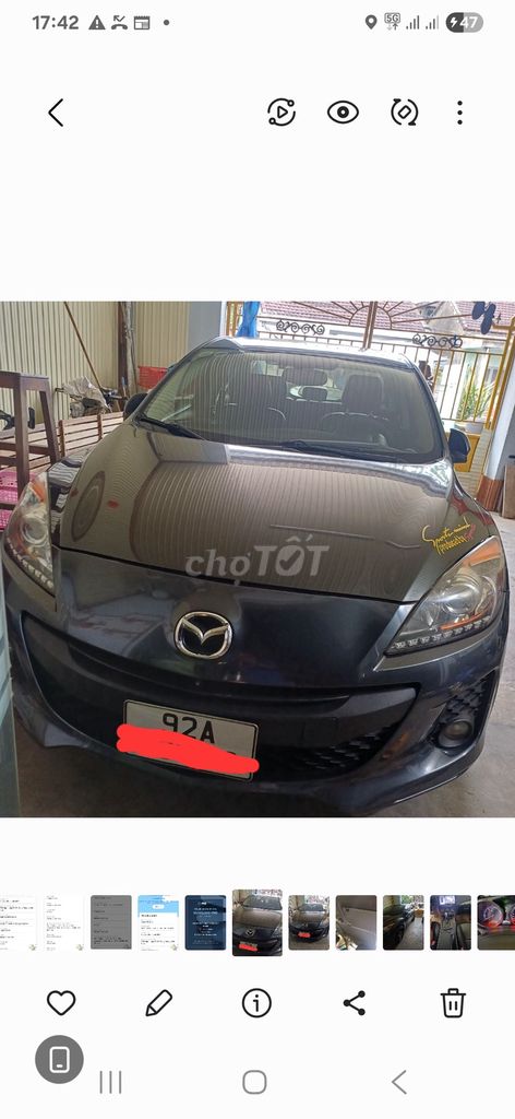 Mazda 3 Đen 150884 km. Mua bán Ô tô tại Thành phố Tam Kỳ Quảng Nam được đăng bởi Đào Duy Thanh hình 3