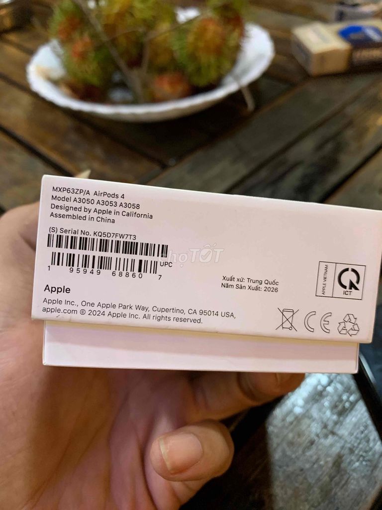Tai nghe Apple AirPods 4 Trắng 2026. Mua bán Tivi, Âm thanh tại Thành phố Tân An Long An được đăng bởi mua xin alo no SMS hình 1