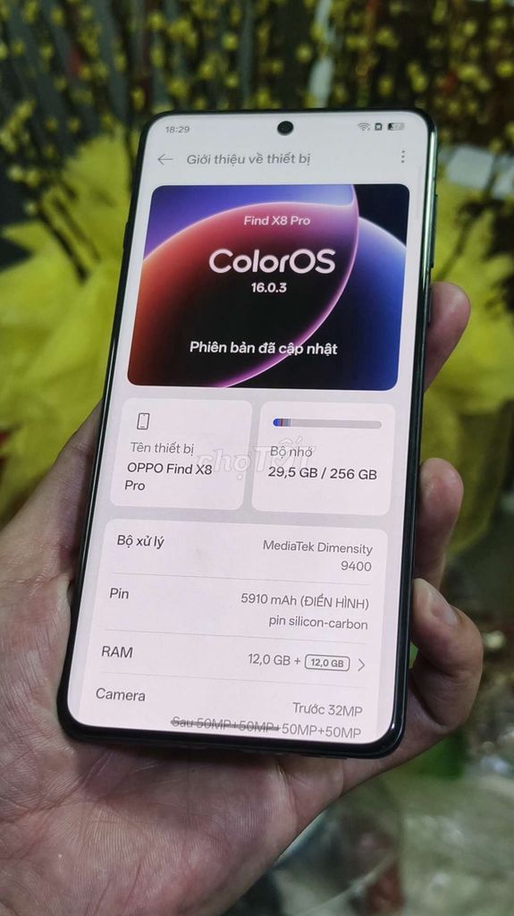 OPPO Find X8 Pro 256GB Giao lưu. Mua bán Điện thoại tại Huyện Nhơn Trạch Đồng Nai được đăng bởi HD MEDIA NHƠN TRẠCH  hình 1