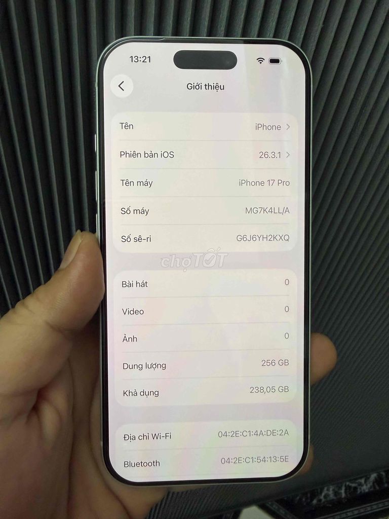 iPhone 17 Pro 256GB Trắng quốc tế keng Mỹ. Mua bán Điện thoại tại Quận Phú Nhuận Tp Hồ Chí Minh được đăng bởi Nguyễn Phú Chánh hình 1