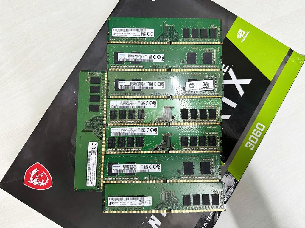 Hàng về 50 que ram 8gb buss 3200 chính hãng. Mua bán Linh kiện (RAM, Card...) tại Quận Hải Châu Đà Nẵng được đăng bởi Thiên An  hình 1