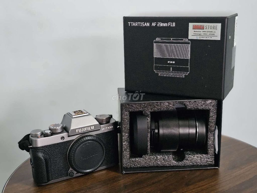 Máy ảnh Fujifilm XT100 kèm lens lens TT23mm f1.8. Mua bán Máy ảnh, Máy quay tại Quận Bình Thạnh Tp Hồ Chí Minh được đăng bởi Minh Sáng hình 1