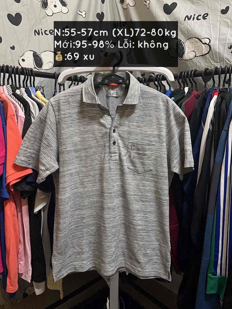 Áo Polo Nam 2hand XL  72-80kg #xl1. Mua bán Quần áo tại Huyện Cái Nước Cà Mau được đăng bởi Tiệm Si Min hình 1