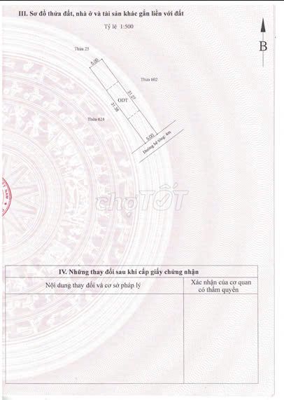 Đất sổ đỏ 156m2  1/ Đường Bình Nhâm 40- Tp. Thuận An- Bình Dương