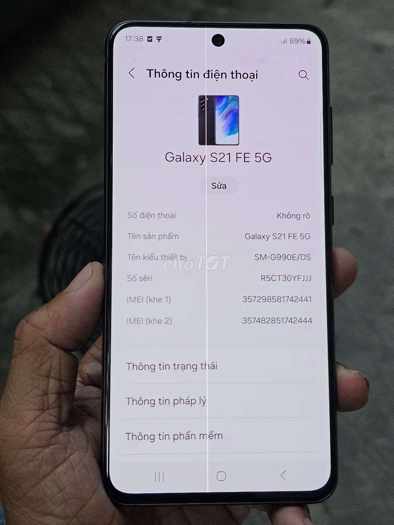  Galaxy S21 FE 5G 128GB VN zin toàn bộ giá rẻ . Mua bán Điện thoại tại Quận 8 Tp Hồ Chí Minh được đăng bởi Thiên Hòa mobile  hình 1
