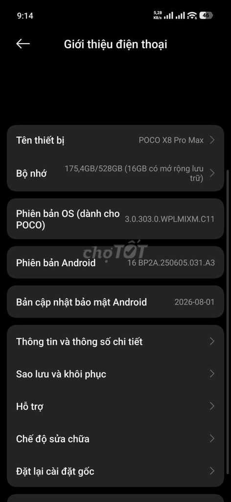 POCO X8 Pro Max 12GB/515GB. Mua bán Điện thoại tại Quận Thanh Xuân Hà Nội được đăng bởi Quang Vinh hình 1