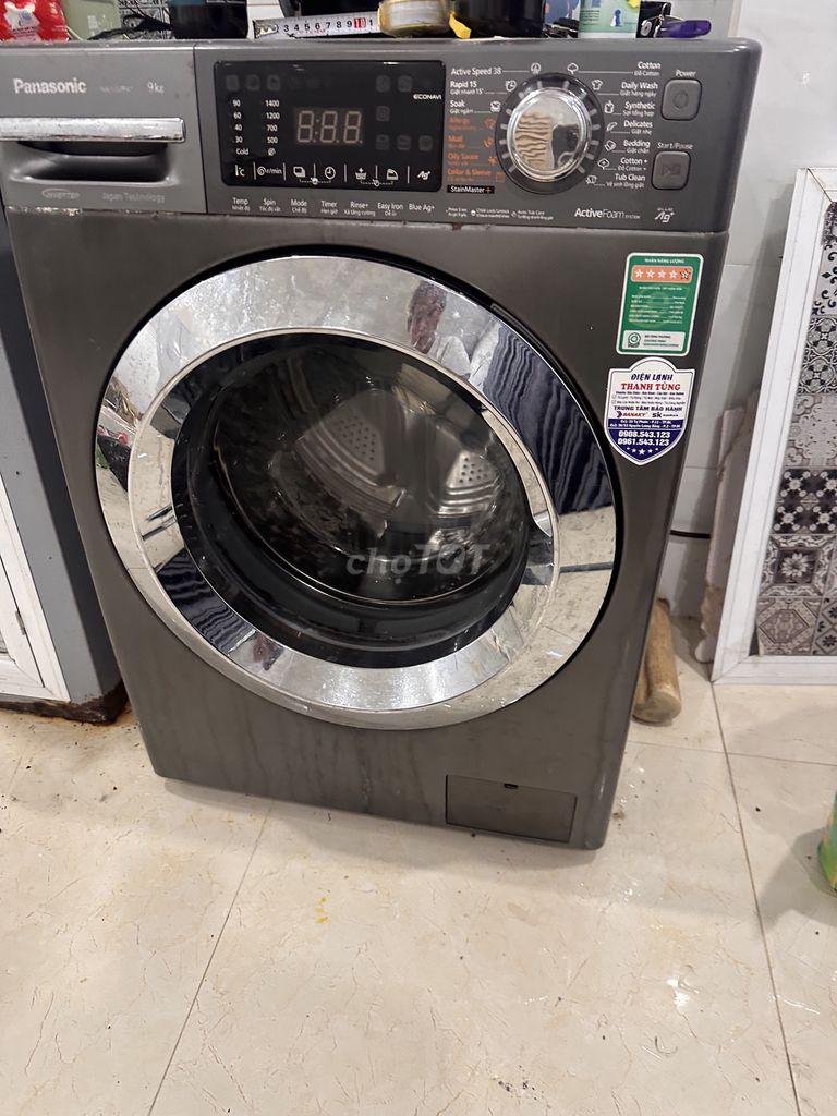Máy giặt Panasonic 9kg lồng ngang. Mua bán Máy giặt tại Thành phố Đà Lạt Lâm Đồng được đăng bởi Ten Nguyen hình 1