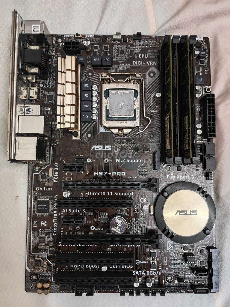 ASUS H97-PRO 16GB DDR3 xeon 1220v3 Có support NVMe. Mua bán Linh kiện (RAM, Card...) tại Thành phố Buôn Ma Thuột Đắk Lắk được đăng bởi Bùi Cầm Vũ hình 1