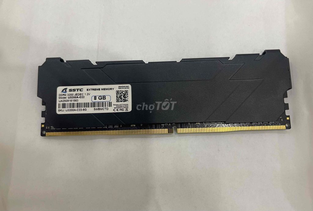 RAM PC SSTC U3200A-C22 DDR4 8GB 3200. Mua bán Linh kiện (RAM, Card...) tại Quận 6 Tp Hồ Chí Minh được đăng bởi  Mê Công Nghệ hình 1
