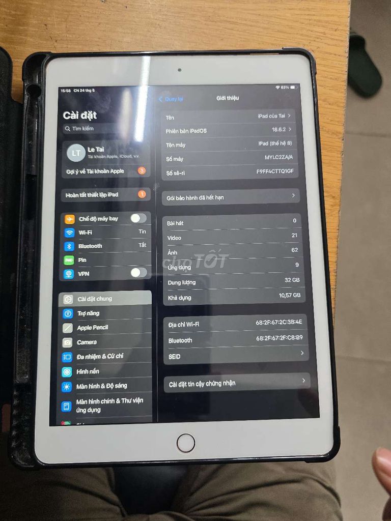 Apple iPad 32GB Vàng hồng. Mua bán Máy tính bảng tại Quận Tân Bình Tp Hồ Chí Minh được đăng bởi Hà Đằng hình 1