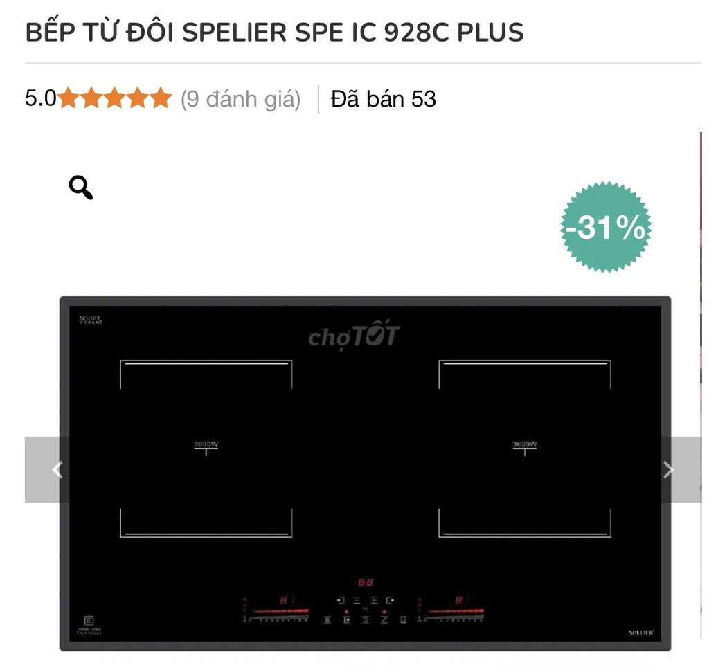 Bếp mới 100% chưa qua sử dụng