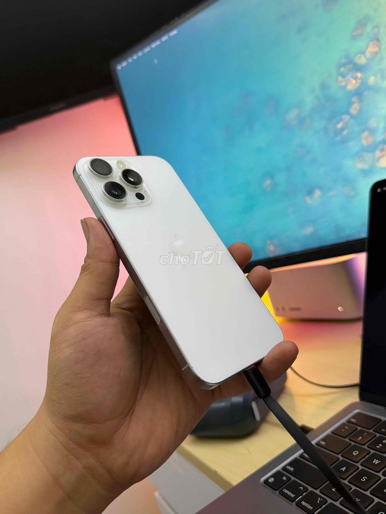 Apple iPhone 16 Pro Max 256GB Trắng Mỹ Đã sử dụng. Mua bán Điện thoại tại Quận Tân Phú Tp Hồ Chí Minh được đăng bởi Anh Đồ Cũ hình 1