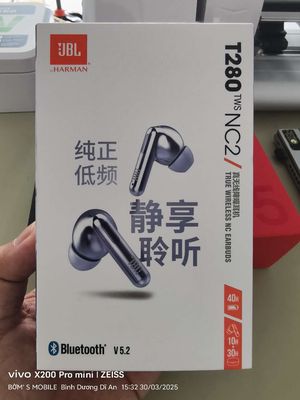Tai nghe JBL T280tws NC2. Mua bán Tivi, Âm thanh tại Thành phố Dĩ An Bình Dương được đăng bởi Bờm Mobile