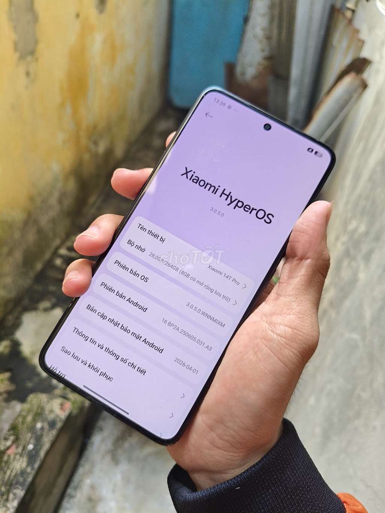 Xiaomi 14T Pro 256GB Đen Đã sử dụng. Mua bán Điện thoại tại Thành phố Mỹ Tho Tiền Giang được đăng bởi Quan Nguyễn  hình 1