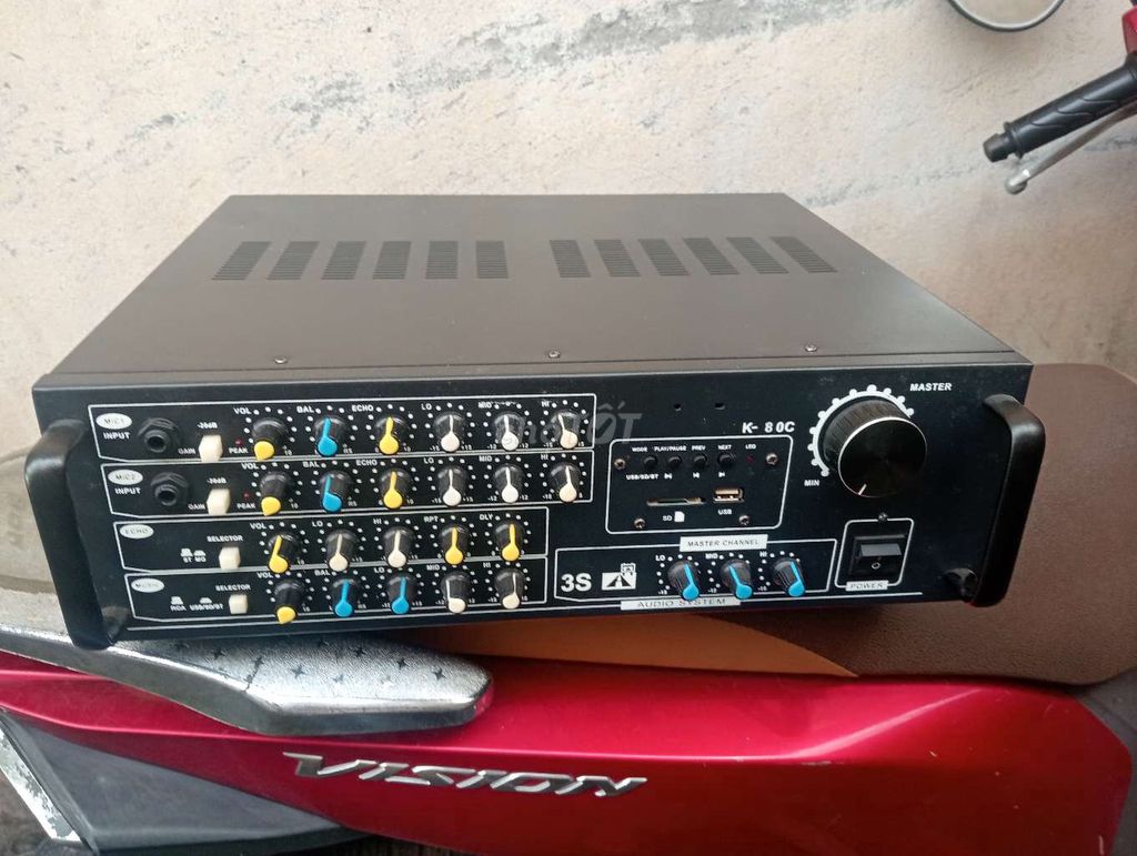 Amply 3S Audio System K-80C Đen. Mua bán Tivi, Âm thanh tại Quận Bình Tân Tp Hồ Chí Minh được đăng bởi ae cần alô 2 hình 1