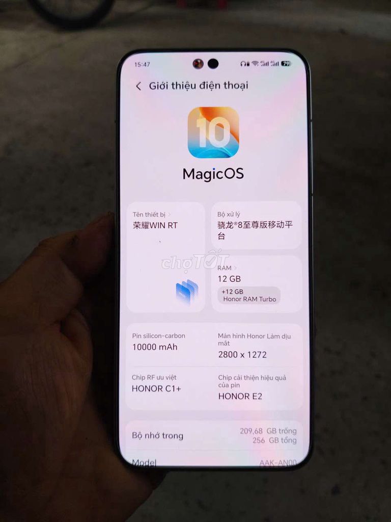 Honor WIN RT 256GB Xám. Mua bán Điện thoại tại Huyện Hóc Môn Tp Hồ Chí Minh được đăng bởi sơn bự hình 1