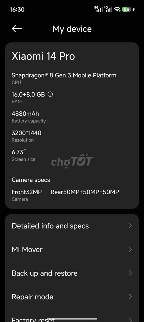 Xiaomi 14 Pro 512Gb  Trắng. Mua bán Điện thoại tại Quận Thanh Khê Đà Nẵng được đăng bởi Táo Đỏ hình 1