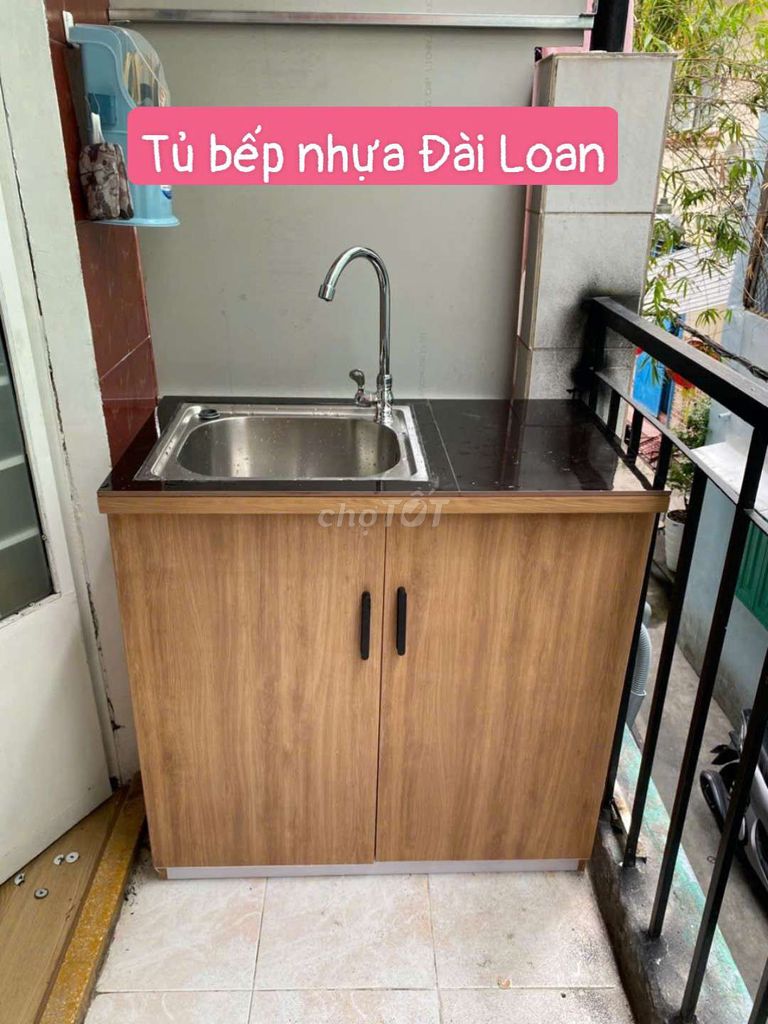 Tủ bếp mini kt 80cm #sẵn bồn vòi #đủ màu