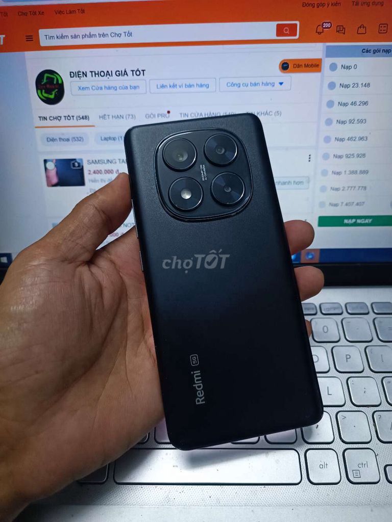 XIAOMI REDMI NOTE 14 PRO 5G 8GB.256GB ZIN ĐẸP. Mua bán Điện thoại tại Quận Bình Thạnh Tp Hồ Chí Minh được đăng bởi Dân Mobile hình 1