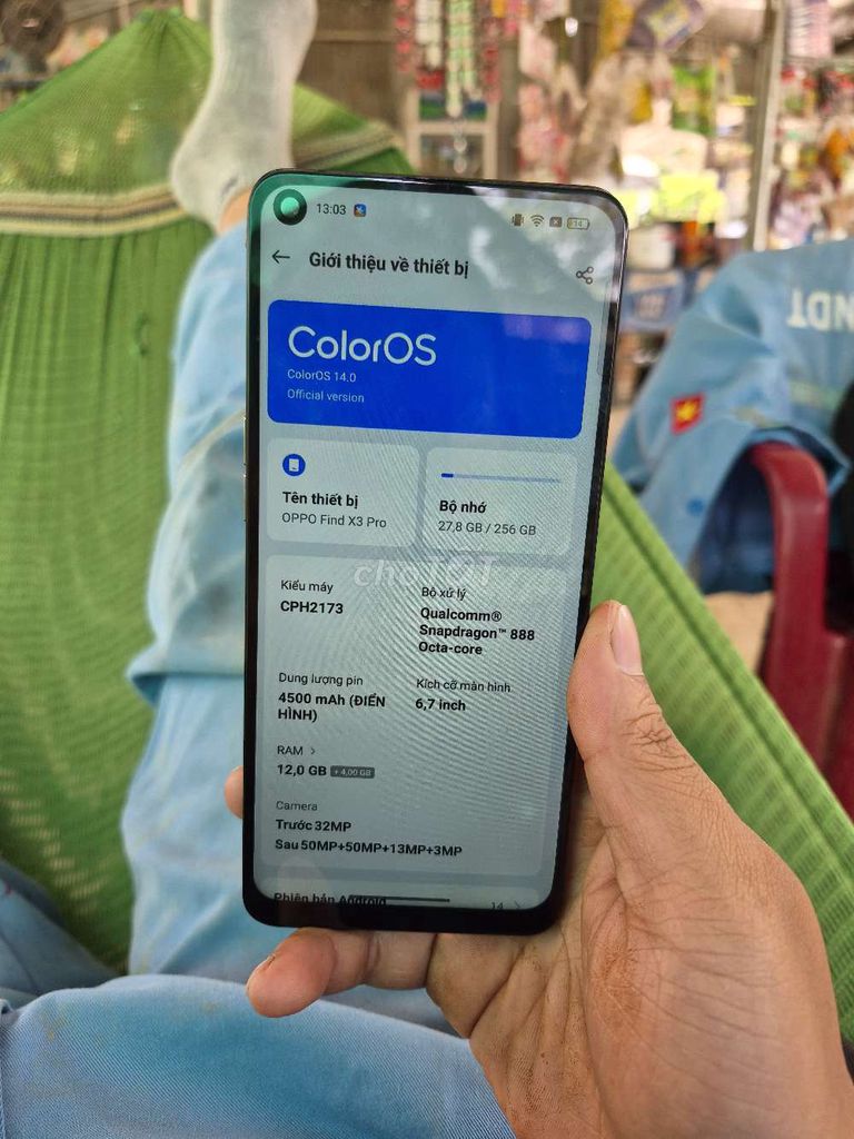 OPPO Find X3 Pro 256GB Xanh. Mua bán Điện thoại tại Quận 12 Tp Hồ Chí Minh được đăng bởi bạn phệ hình 1