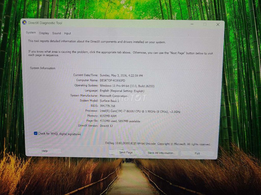Microsoft Surface Book 2 i7 8GB/256GB. Mua bán Laptop tại Thành phố Thủ Đức Tp Hồ Chí Minh được đăng bởi Long hình 1