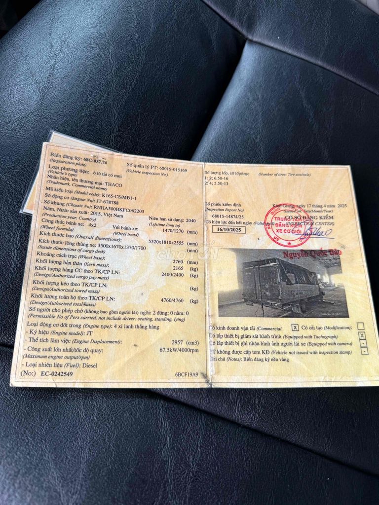 Hino 6t2 đời 2016.máy zin thùng dài 5m7. Mua bán Xe tải, xe ben tại Thành phố Tân An Long An được đăng bởi Trung Dũng hình 7