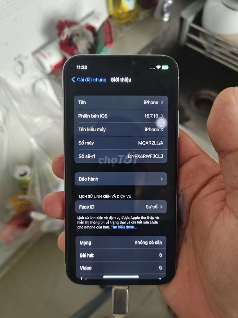 Apple iPhone X 64GB Trắng Nứt lưng. Mua bán Điện thoại tại Thành phố Biên Hòa Đồng Nai được đăng bởi Ngô Nam hình 1