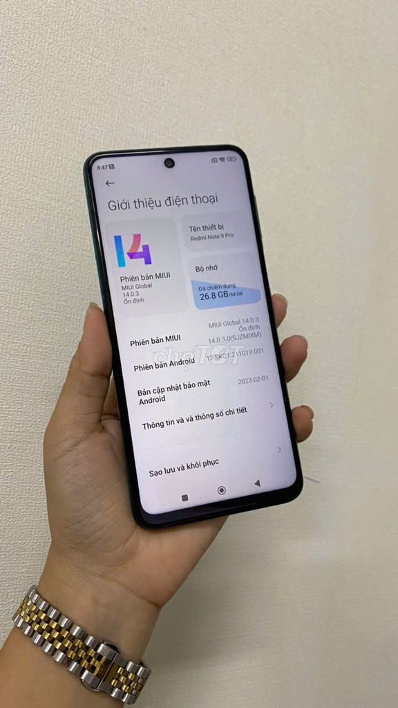 Redmi Note 9 pro. Mua bán Điện thoại tại Quận 8 Tp Hồ Chí Minh được đăng bởi C tai hình 3