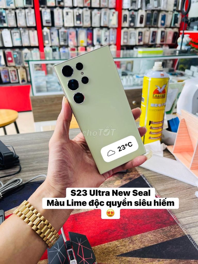 S23 Ultra New Seal Màu vàng độc quyền lime hiếm. Mua bán Điện thoại tại Quận Thanh Xuân Hà Nội được đăng bởi Vinh Râu Samsung hình 1