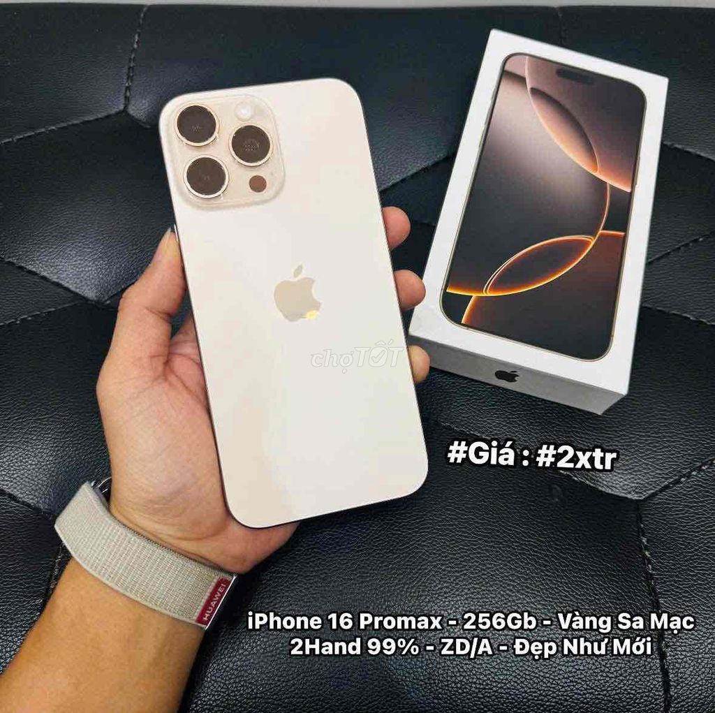 iPhone 16 Promax 256GB Vàng - ZD/A - Pin zin 98%. Mua bán Điện thoại tại Quận Hai Bà Trưng Hà Nội được đăng bởi Nguyễn Tiến Đạt hình 1