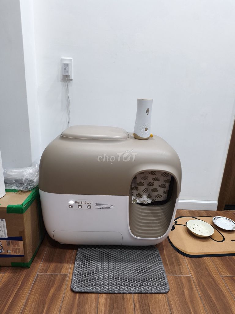 Nhà vệ sinh tự động Pet Snowy Nâu Trắng. Mua bán Phụ kiện, Thức ăn, Dịch vụ tại Thành phố Thủ Đức Tp Hồ Chí Minh được đăng bởi Hải Đặng hình 1