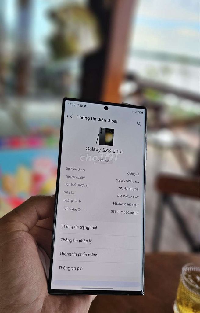 Samsung Galaxy S23 Ultra 8GB/256GB 2 sim 99%. Mua bán Điện thoại tại Huyện Cao Lãnh Đồng Tháp được đăng bởi Hoài Nhân hình 1