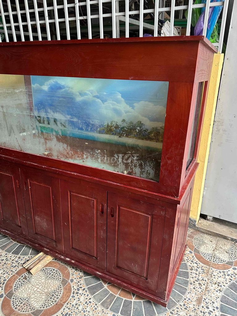 Bể cá Gỗ Nâu đỏ 155x60x160cm. Mua bán Thú cưng khác tại Thành phố Hà Tĩnh Hà Tĩnh được đăng bởi Phan Nam hình 1