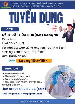 CÔNG TY TNHH DỆT MAY XUẤT KHẨU THÀNH CÔNG