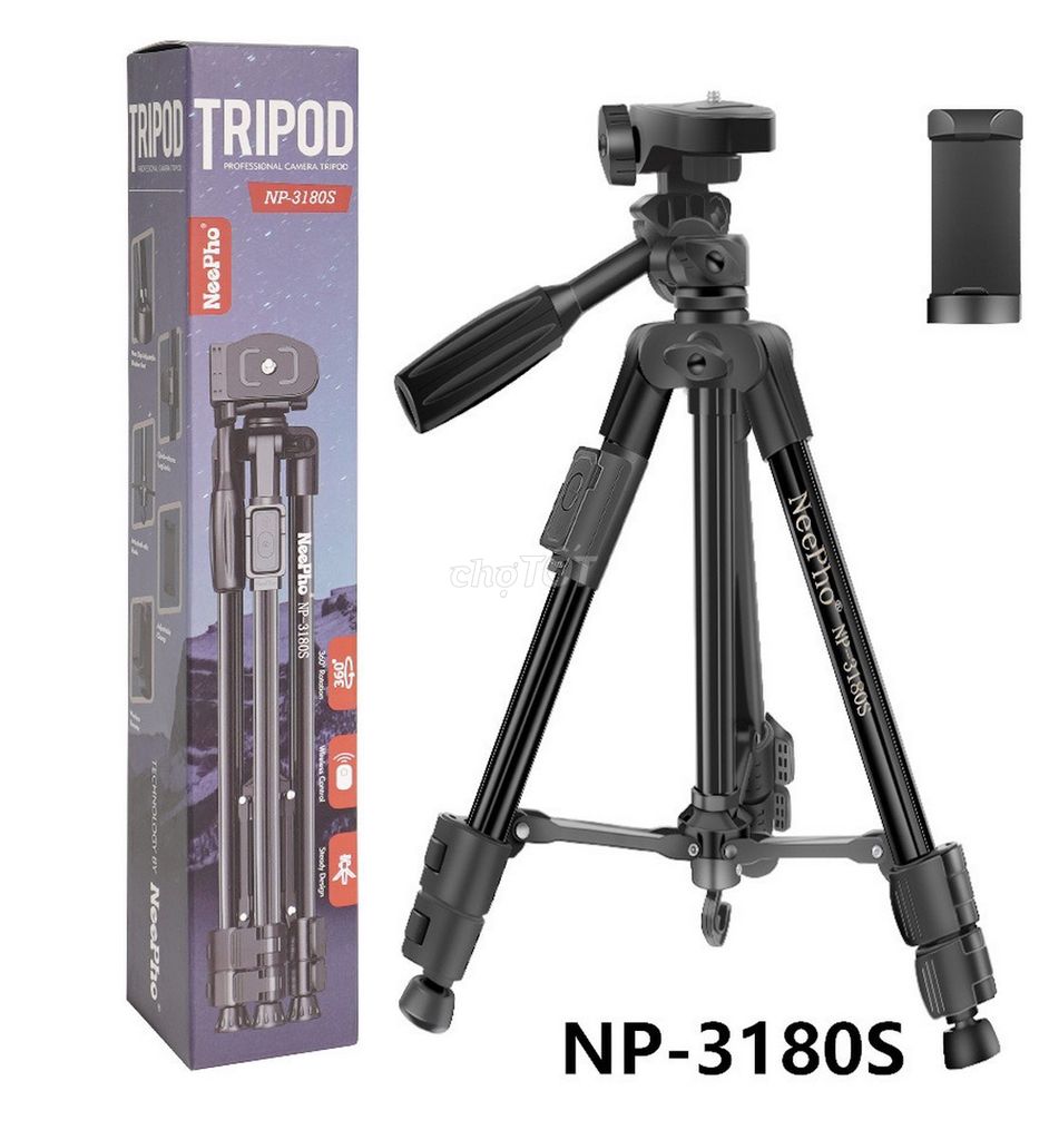 Giá Đỡ Tripod Np-3180S Xoay 360 Độ+Remote tiện lợi. Mua bán Phụ kiện (Màn hình, Chuột...) tại Thành phố Biên Hòa Đồng Nai được đăng bởi kim nguyễn hình 1