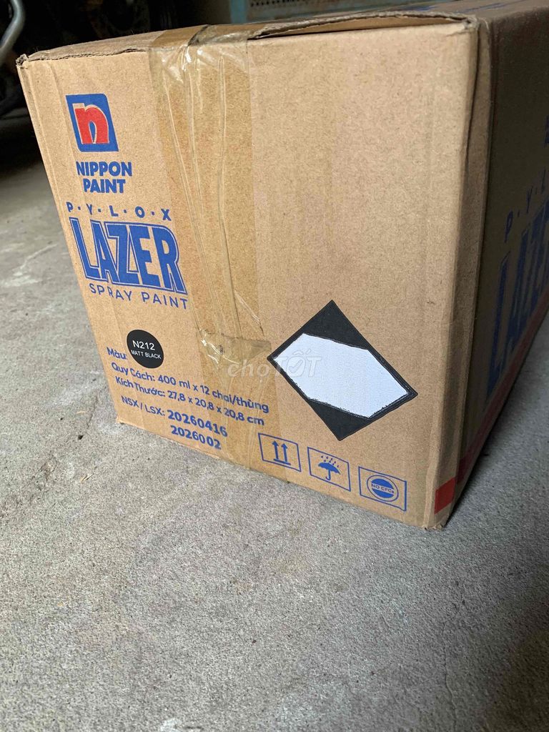 Sơn xịt Nippon Pylox Lazer Đen mờ 400ml. Mua bán Nội thất, đồ gia dụng khác tại Huyện Tiên Du Bắc Ninh được đăng bởi Trường Kenny hình 1