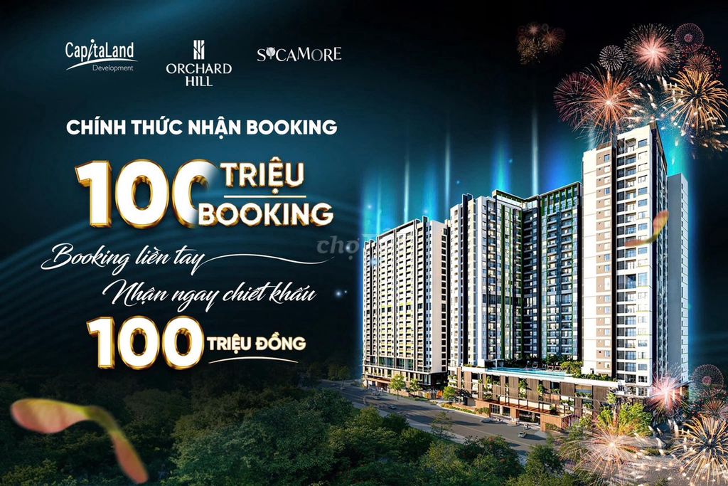 ORCHARD HILL, BOOKING ƯU ĐÃI NGAY 100TR, MUA TRỰC TIẾP CĐT CAIPITALAND