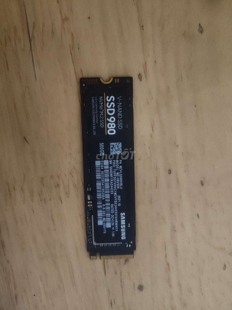Ổ cứng SSD Samsung 980 VIP 500GB 98%. Mua bán Linh kiện (RAM, Card...) tại Huyện Krông Pắc Đắk Lắk được đăng bởi w w w hình 1