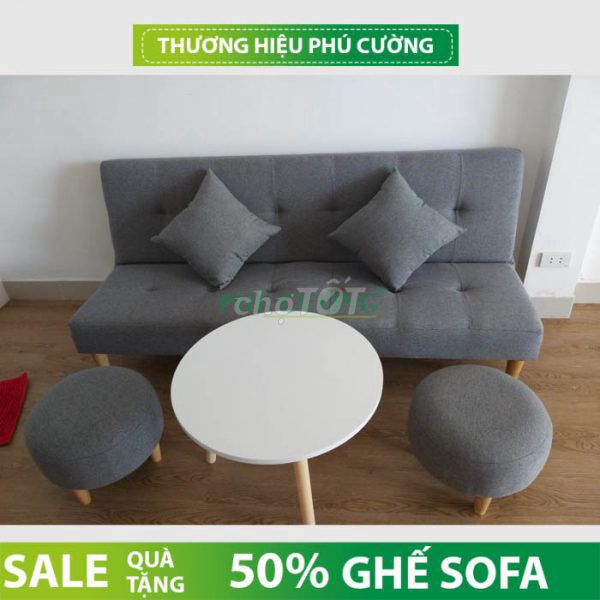 Ghế sofa giường Phú Cường Vải bố. Mua bán Giường, chăn ga gối nệm tại Quận Ninh Kiều Cần Thơ được đăng bởi Kim Yến hình 1