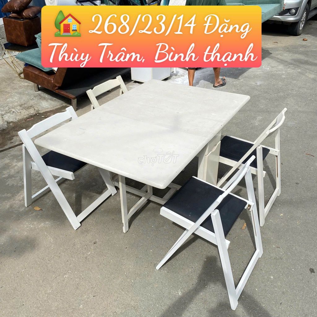 Thanh lý bộ bàn ăn 4 ghế giá rẻ. Mua bán Bàn ghế tại Quận Bình Thạnh Tp Hồ Chí Minh được đăng bởi Chợ nội thất Cũ TP HCM hình 3